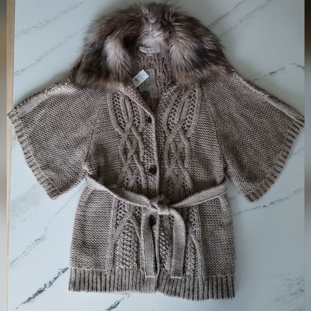 NWT Fabulous Fun and Furry Ann Taylor Lift Sweater